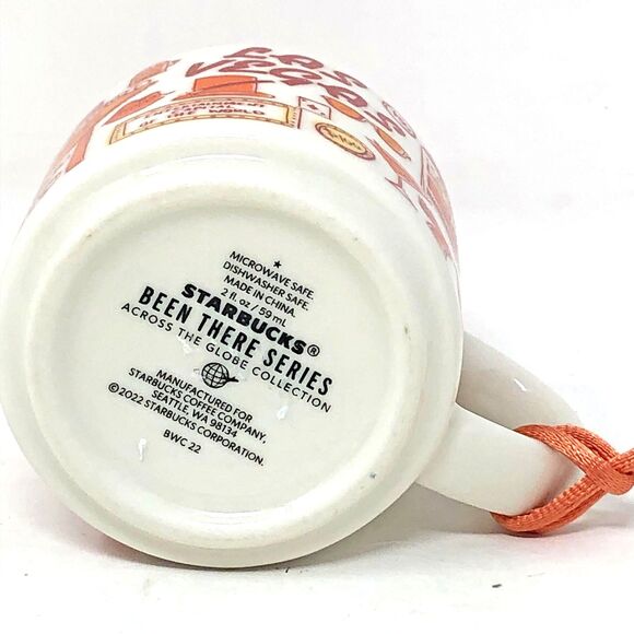 Starbucks Las Vegas Been There Series Mini Mug Ornament 2022 2 Fl Oz Collectible - Picture 5 of 9